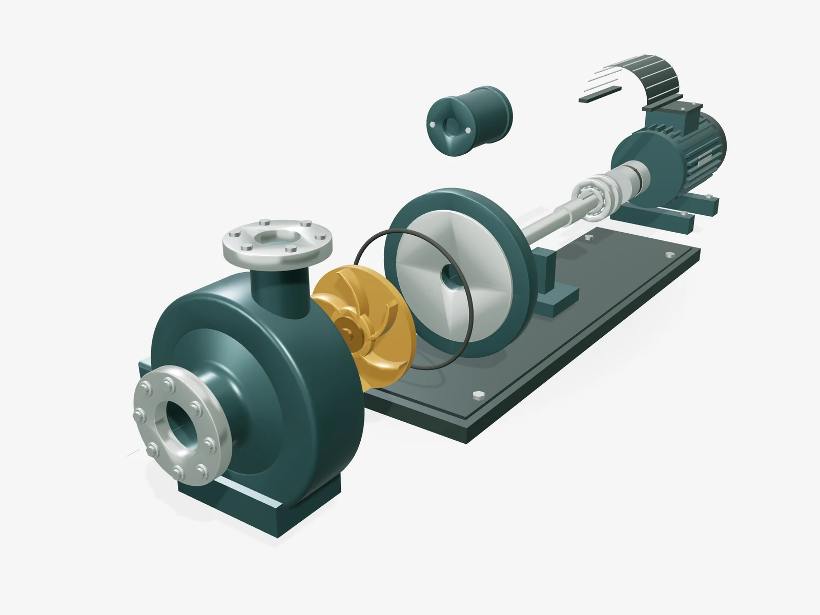 Echte Demoansicht mit hervorgehobenem Laufrad der CF-P80
