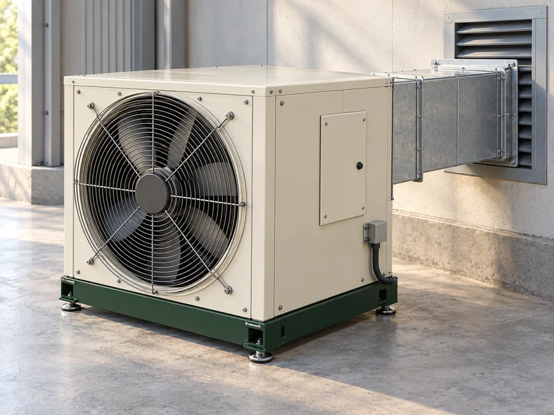 Konzept eines industriellen Lüftermoduls in einer technischen Anwendung.