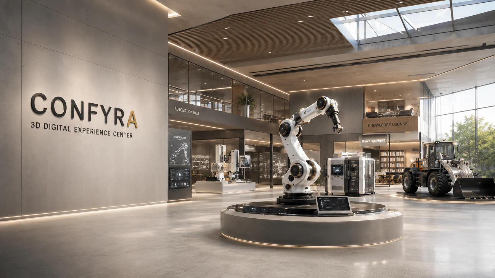 Helle Premium-Darstellung des Confyra Digital Experience Centers